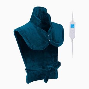 RUQIJI 26” x 35” Neck/Shoulder & Back Heating Pad, color is Teal